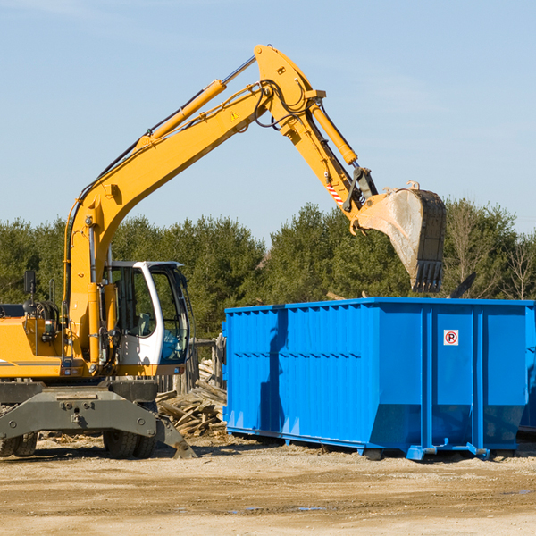 can i choose the location where the residential dumpster will be placed in Garrett Park MD